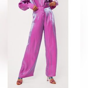 Purple Metallic Pants